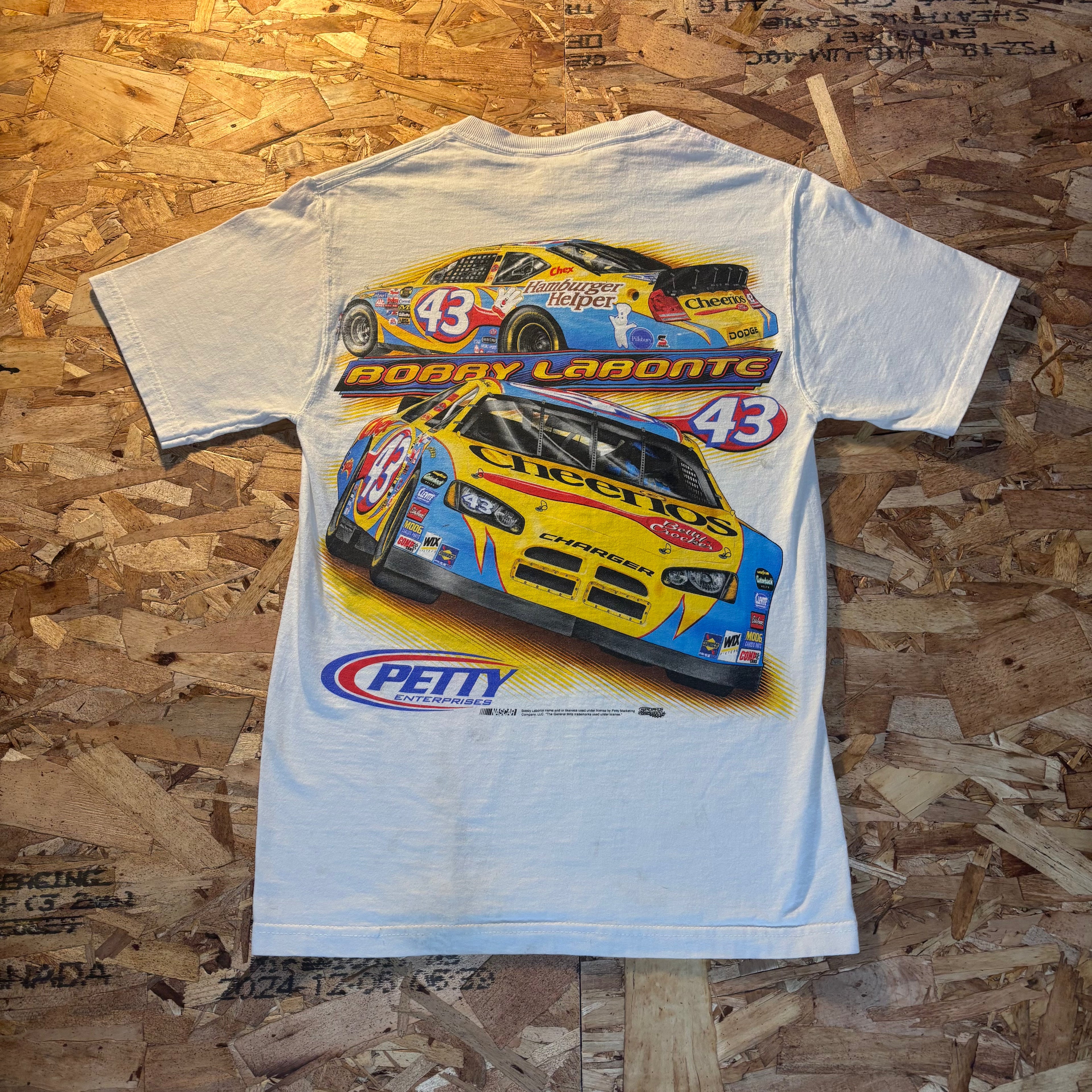 VTG Early ‘00s Bobby Labonte Racing Tee Mens Small